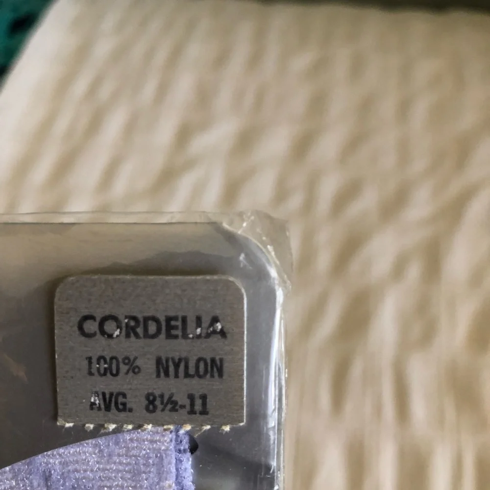 Vtg Bonnie Doon Lavender Cordelia Knee Highs